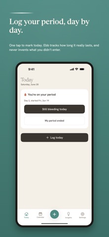 Ebb Period & Cycle Tracker Screenshot 3 of 7
