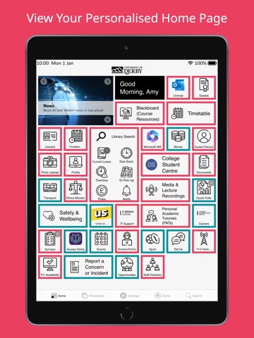 DerbyUni iPad screenshot 5