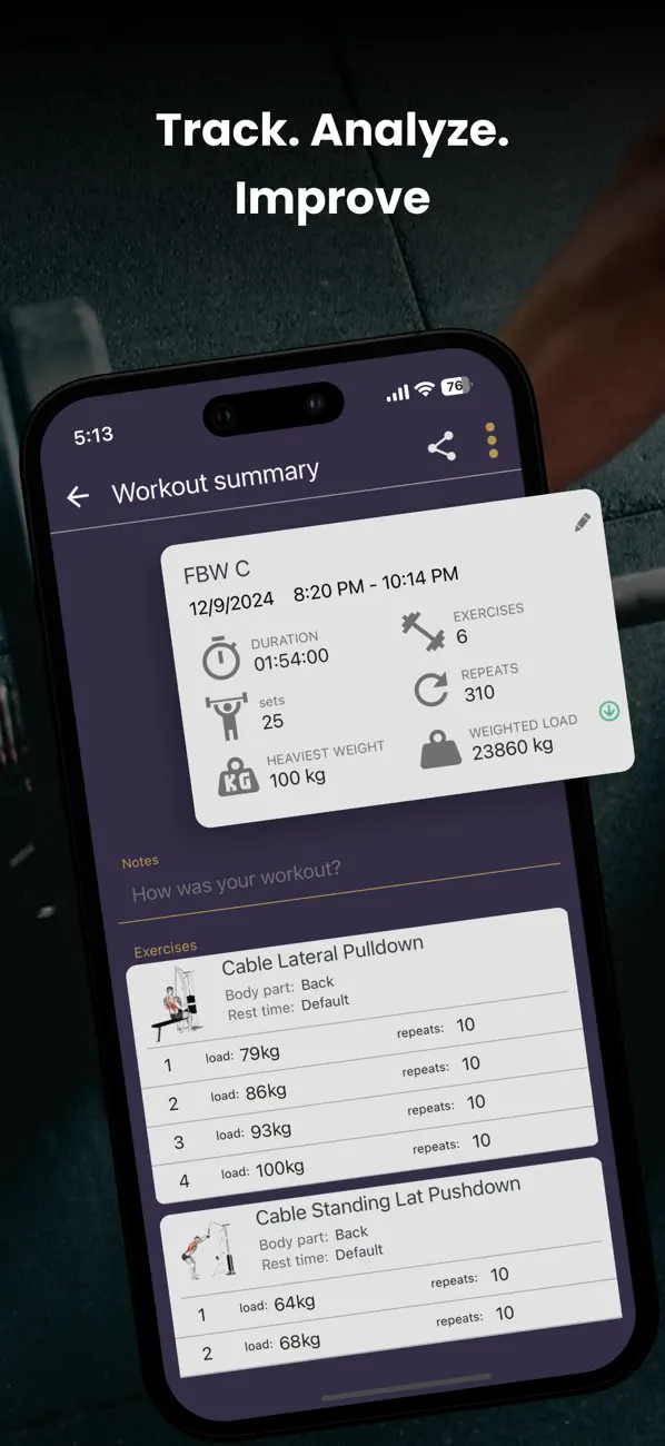 Screenshot #3 pour Gymlify - workout tracker