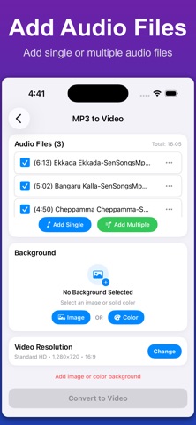 Mp3 to Video Converter screenshot