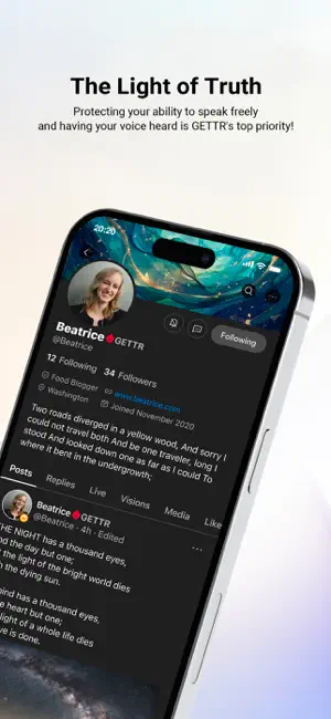 GETTR - A Marketplace of Ideas screenshot 2
