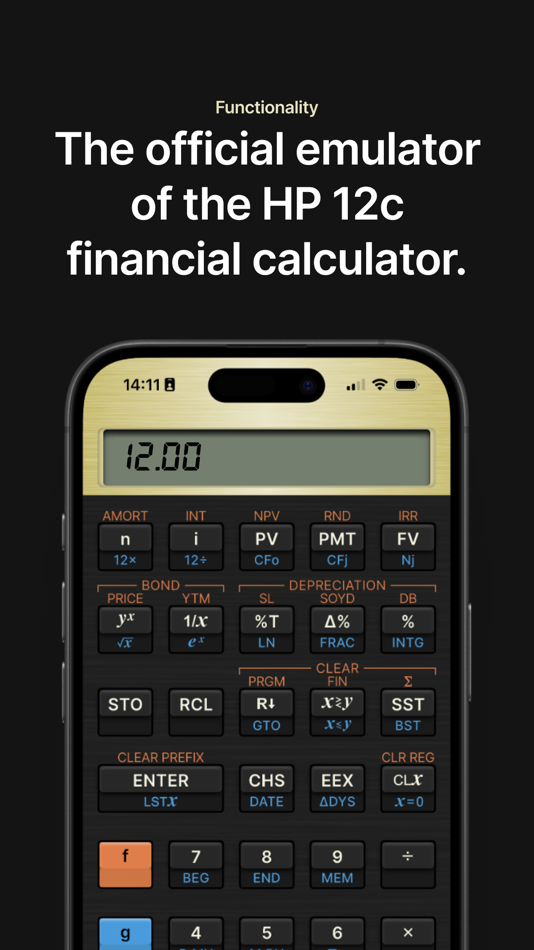 #1. HP 12c Financial Calculator (iOS) Podle: MORAVIA Consulting, spol. s r.o.