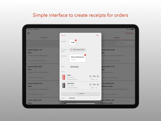 Gimme VMS iPad screenshot 7 - Business app