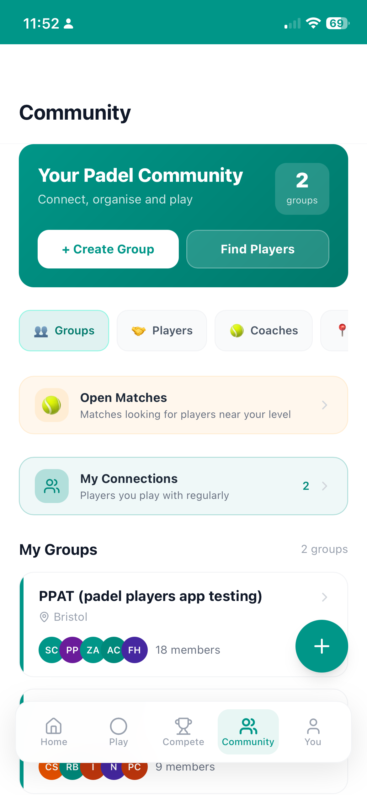 Padel Players App