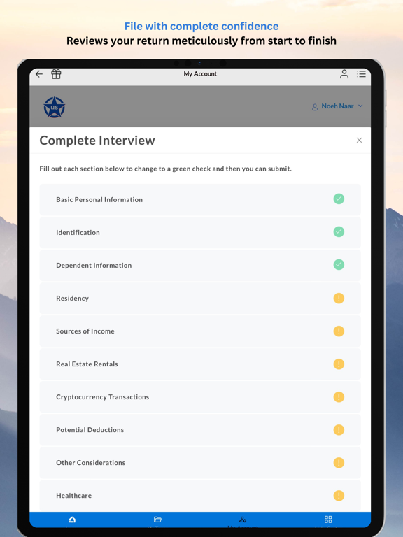 TaxApp - File your Tax return iPad screenshot 4 - Finance app