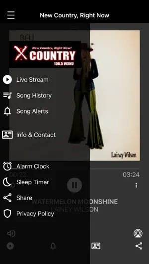 WXNU screenshot 2