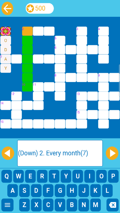 English Crossword for Beginner Screenshot