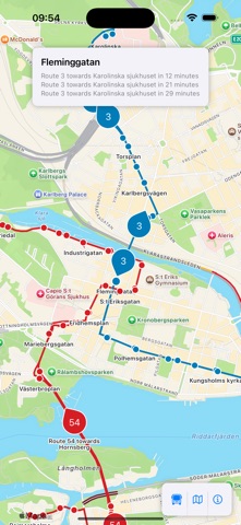 SL live map screenshot