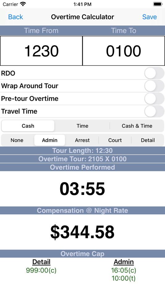 #2. Cop Overtime Management (iOS) 由: JC Accounting & Innovative Technologies, Inc