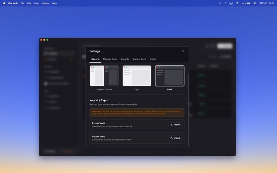 #4. Keys Vault (macOS) Podle: 亚林 李