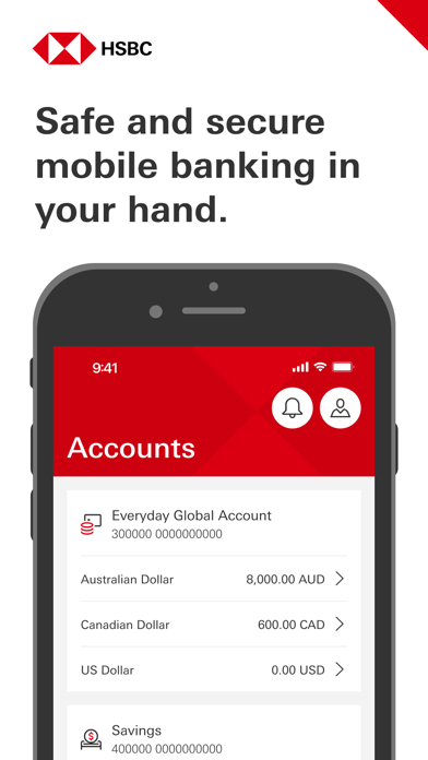 HSBC Australia Screenshot