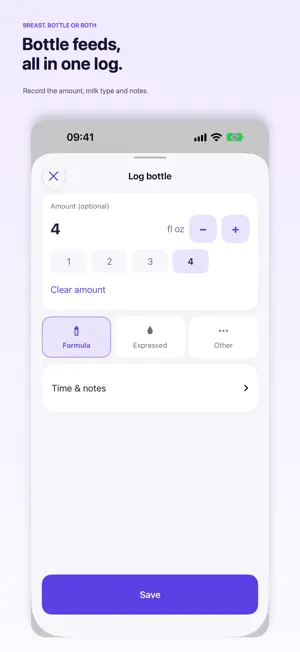 Nursling Breastfeeding Tracker screenshot 3