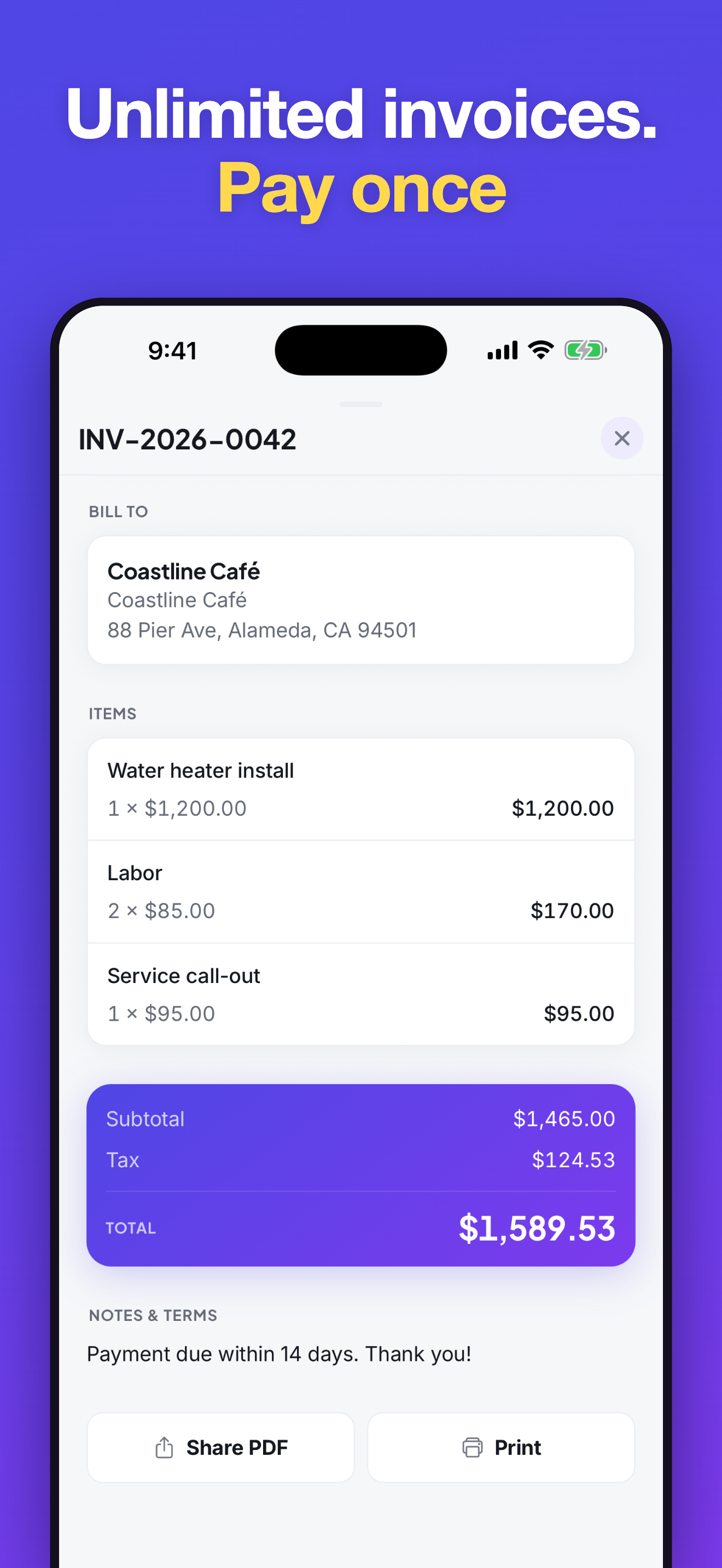 InvoiceWright: Invoice Maker screenshot 2
