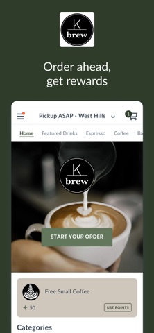 K Brew Coffee & Bagels Screenshot 1 of 4