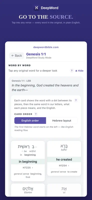 DeepWord: Hebrew & Greek Study screenshot 2 of 10