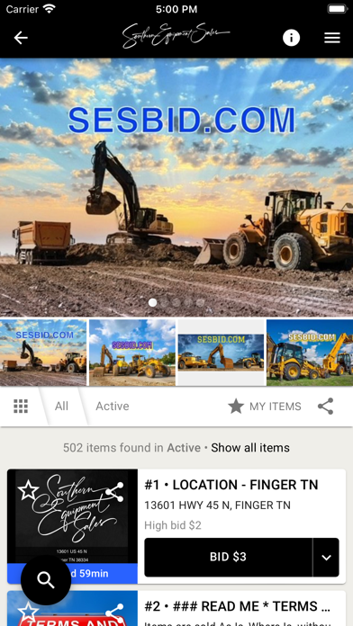 Screenshot 3 of Southern Equipment Sales App