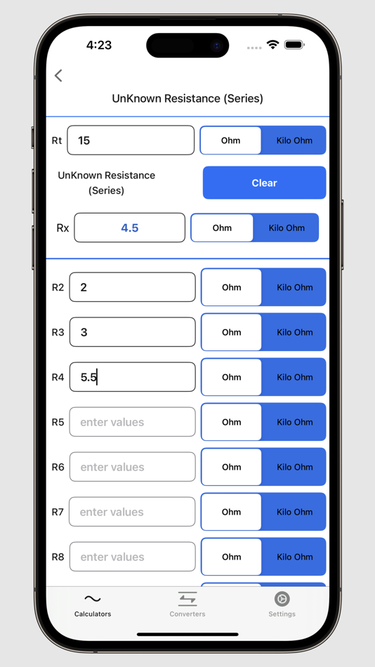 #9. Electrical Calculator (macOS) By: V PUGAZHENTHI