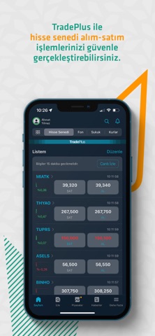 TradePlus:Katılım Hisse, Borsa screenshot