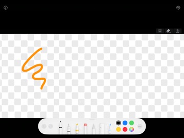 See through Canvas iPad screenshot