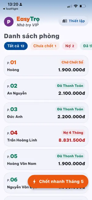 EasyTrọ screenshot 1
