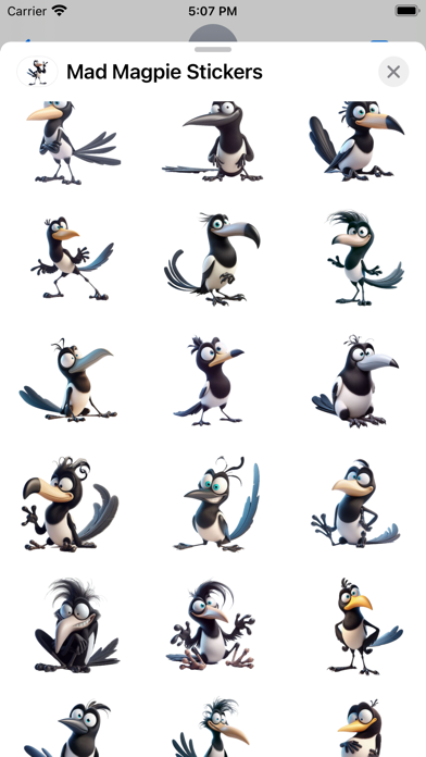 Screenshot #2 pour Mad Magpie Stickers
