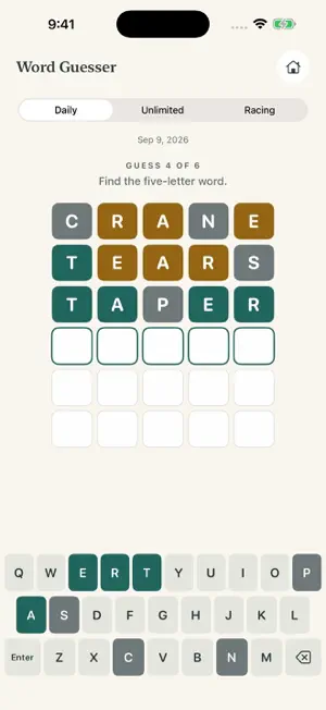 Pacey's Word Games screenshot 1
