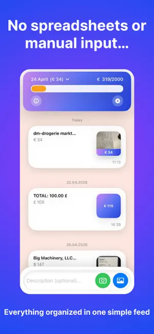 Costio: Receipt Scanner screenshot 2