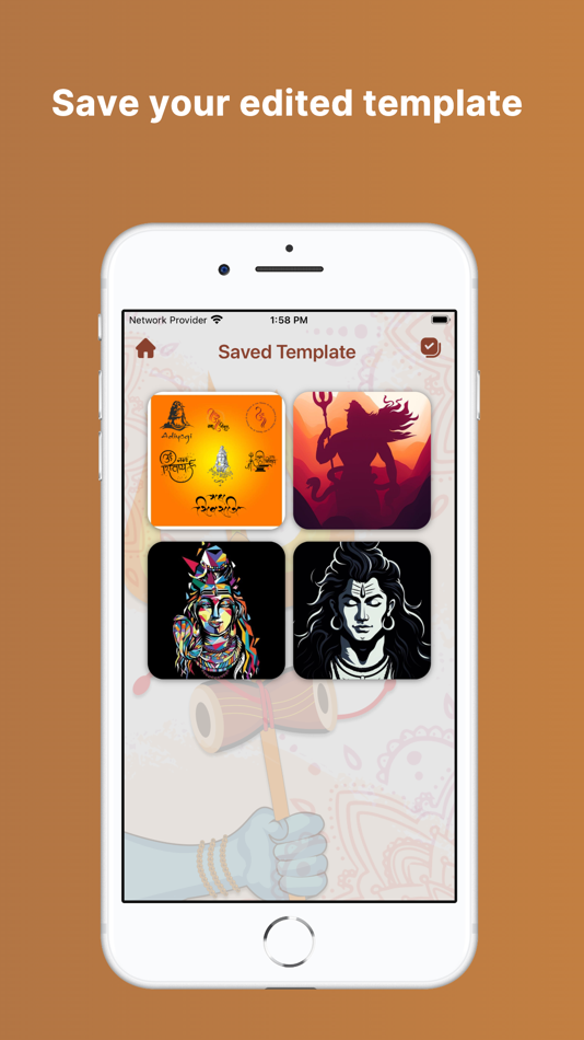 #4. Mahadev Greeting Maker (iOS) Podle: Nitin Gohel