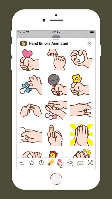 Screenshot #2 pour Hand Emojis Animated