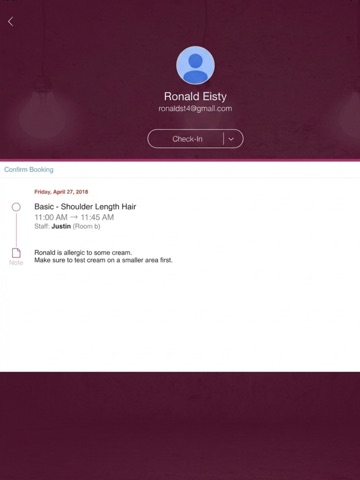 Appointy iPad screenshot