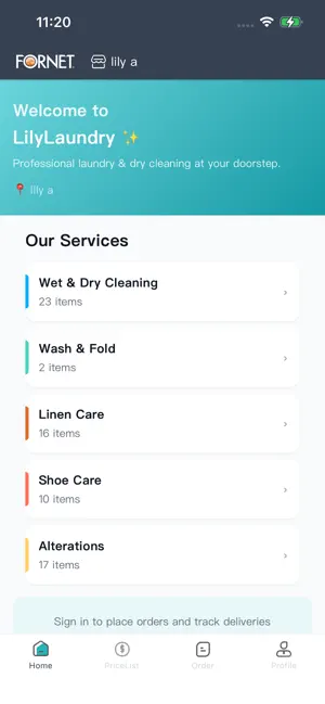 LilyLaundry screenshot 1
