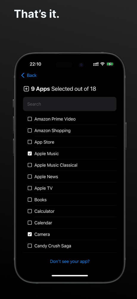AppList. screenshot 4