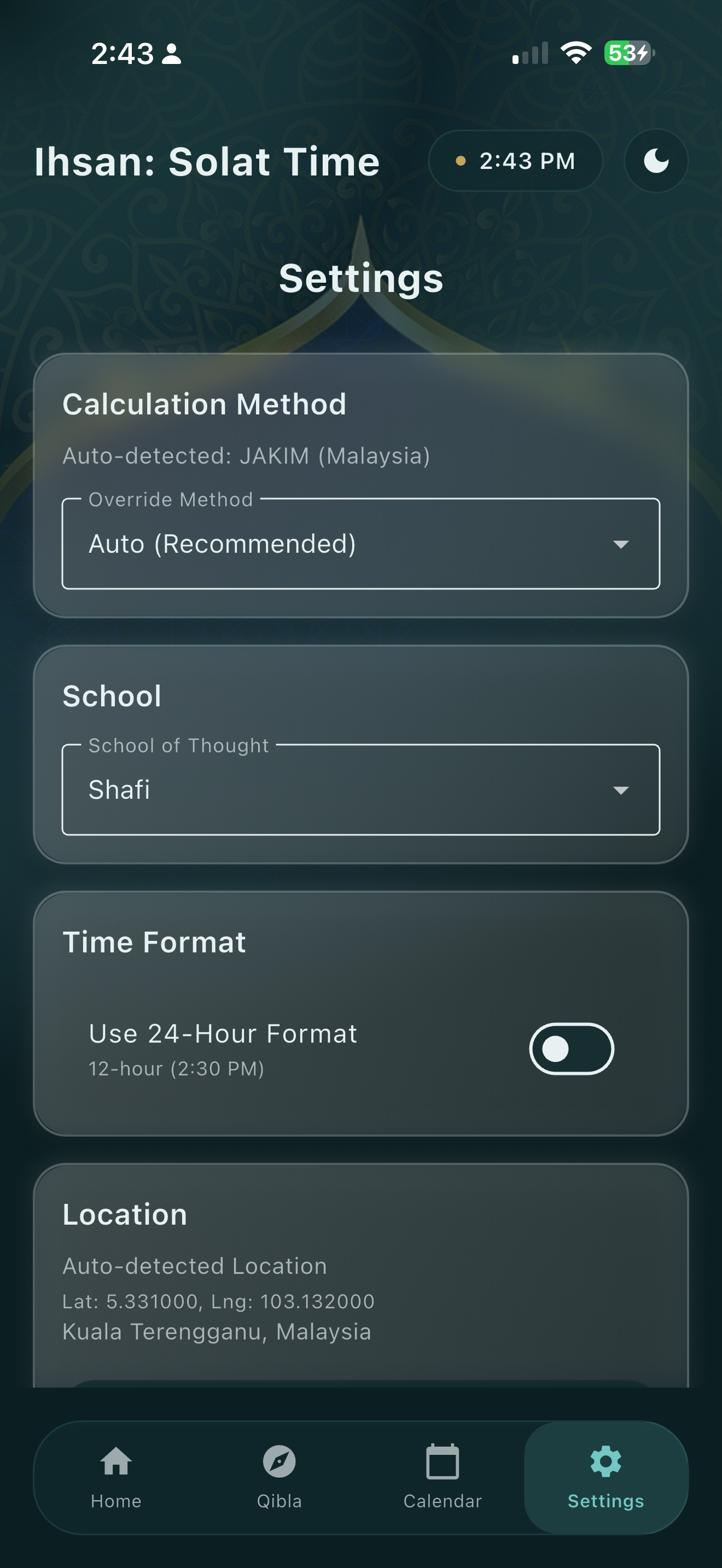 Ihsan: Solat Time