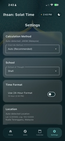 Ihsan: Solat Time Screenshot 3 of 5