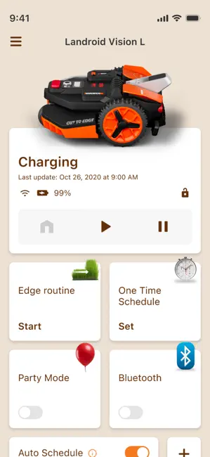 Worx Landroid iPhone screenshot 1