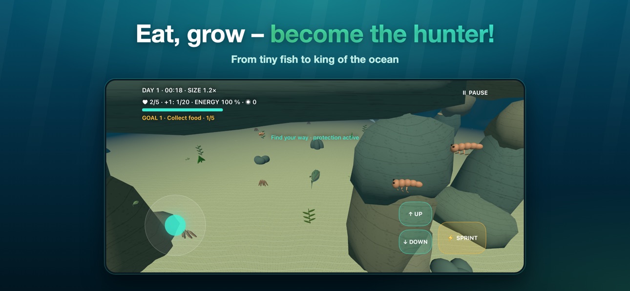 Screenshot 2 of Ocean Survivor: Fish Adventure