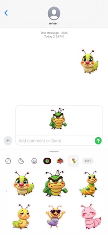 Busy Caterpillar Stickers screenshot