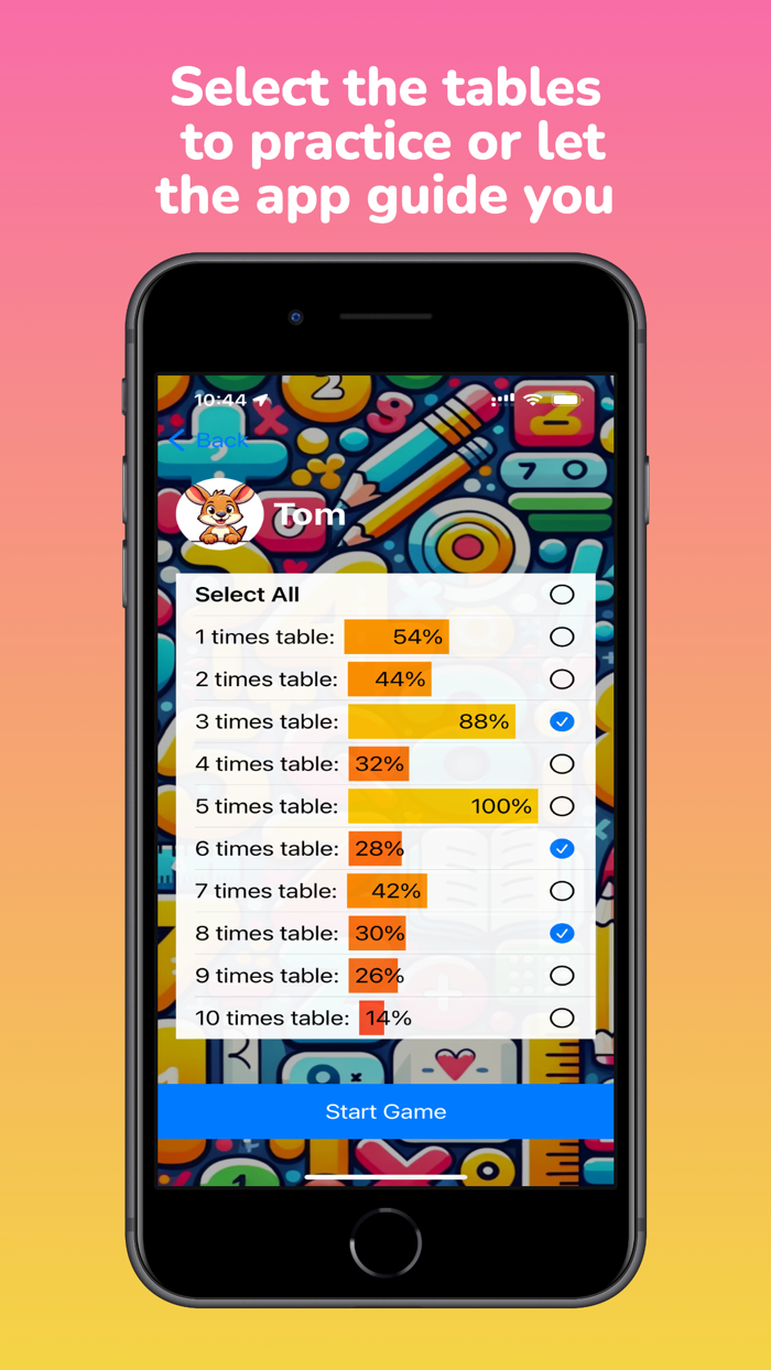 Multiplication Tables - Learn