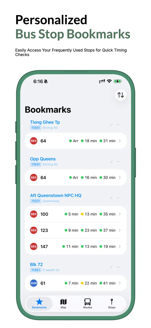 Screenshot #1 pour SG Buses: Timing & Routes