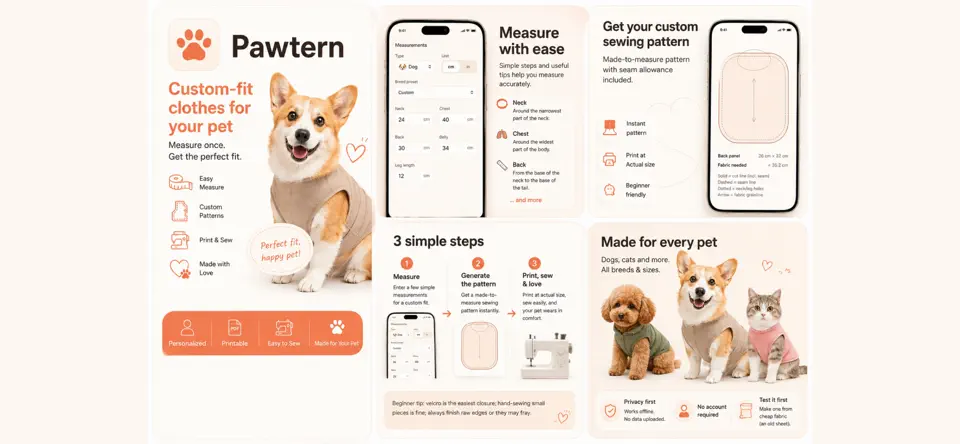 Capture d'écran de Pawtern - DIY Clothes For Pets sur iPhone 2