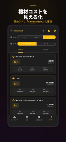 PonToExif 〜あなたの撮影傾向を分析〜 screenshot