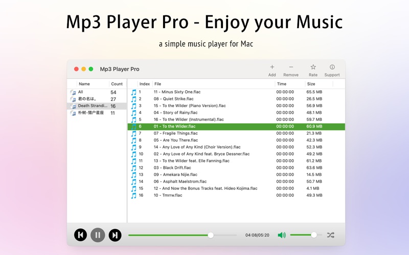 Screenshot #2 pour Mp3 Player Pro