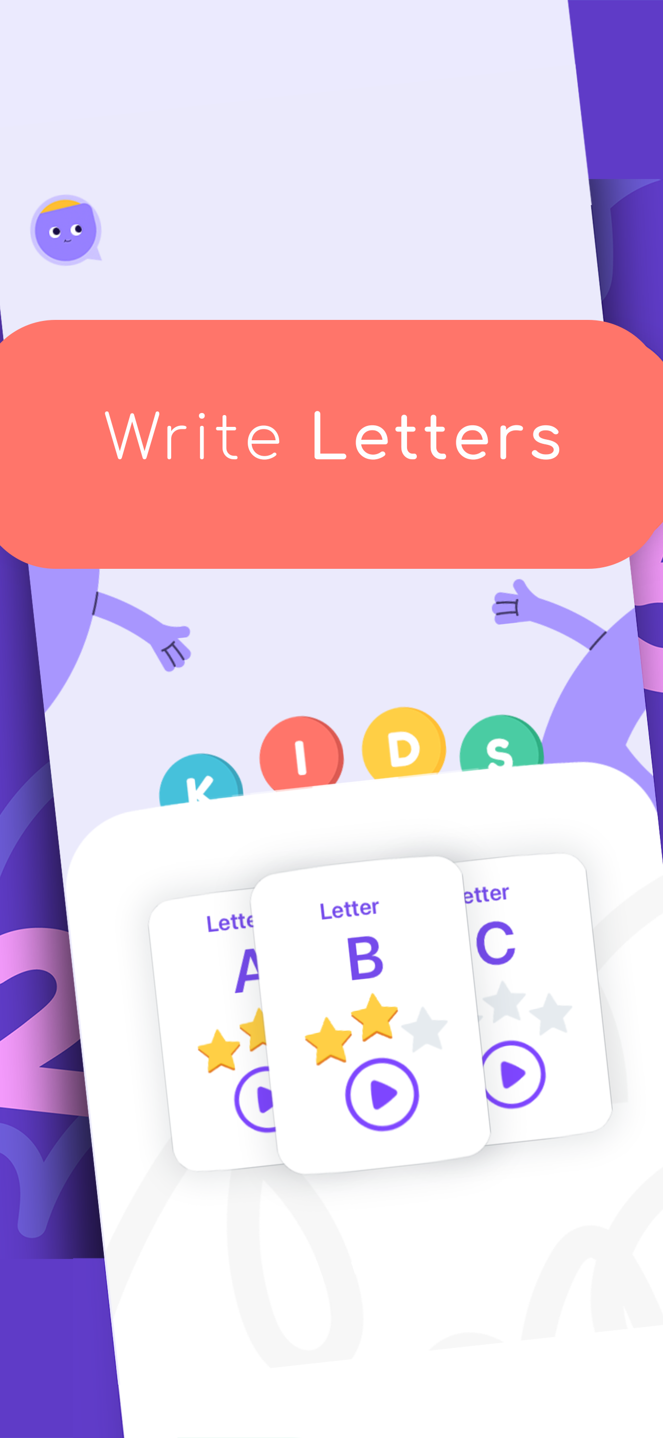 Write Letters : Tracing ABC