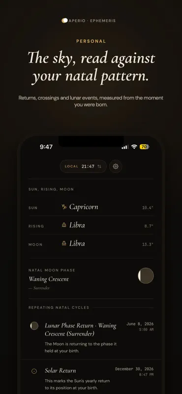 Aperio Ephemeris screenshot 3 of 3