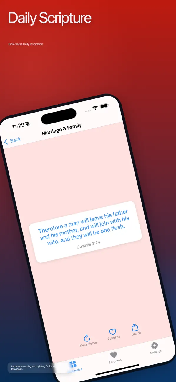 Screenshot #1 pour Bible Verse Daily Inspiration