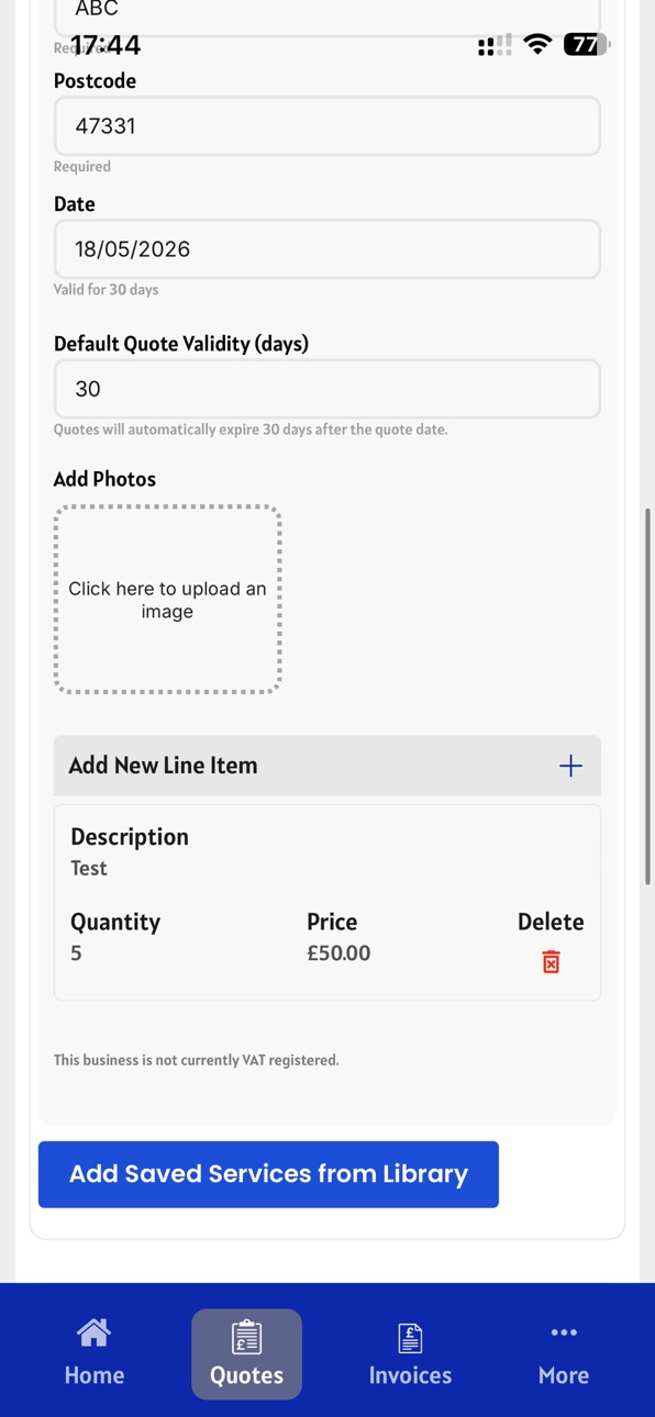 iPhone screenshot