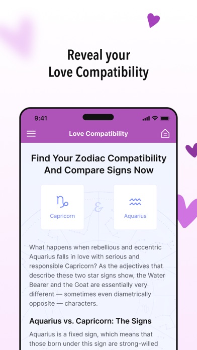 Love Compatibility Zodiac Sign Screenshot
