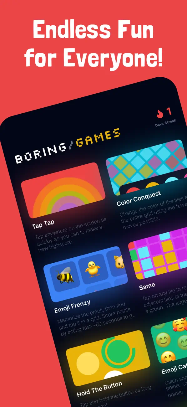 Screenshot #1 pour Boring Games