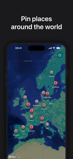 Placemarks: Travel Map screenshot 1