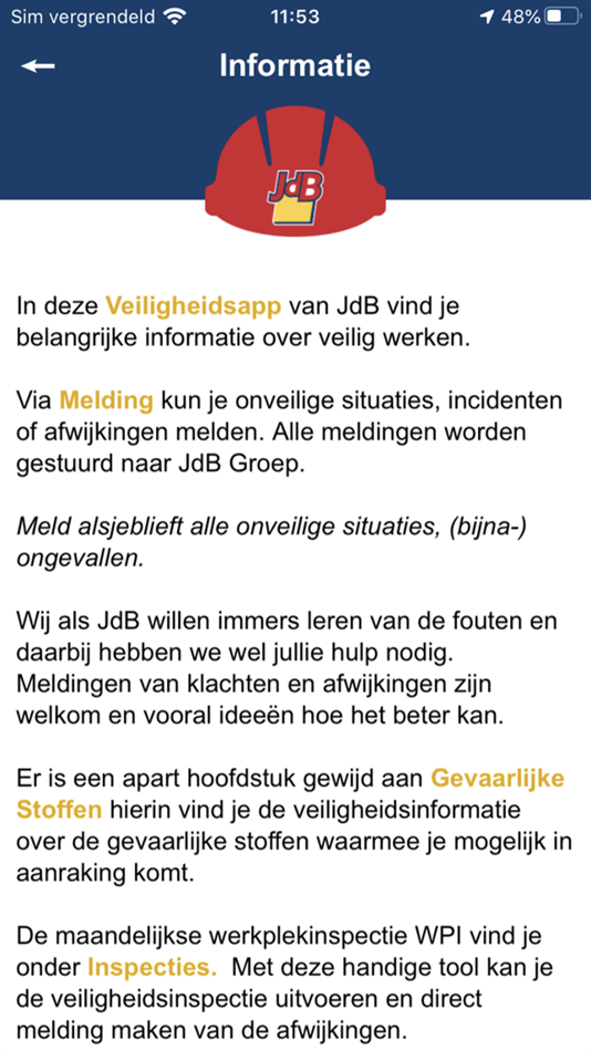 #1. Veiligheidsapp JdB (iOS) Podle: JdB Groep B.V.